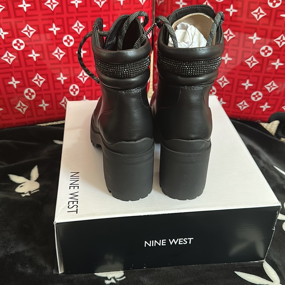 BLING Nine West black SEXY HEEL BOOTS💖 - Picture 6 of 6